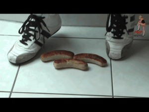 Sausage Under Sneakers