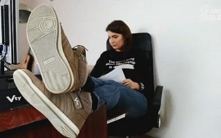 Watching Her Sexy Feet Socks And Sneakers – POV