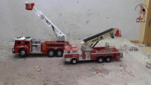Fire Department Trucks Under Ruthless Feet