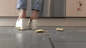 Wedges In The Kitchen Floor View