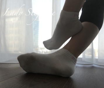 Dirty White Sneaker Socks