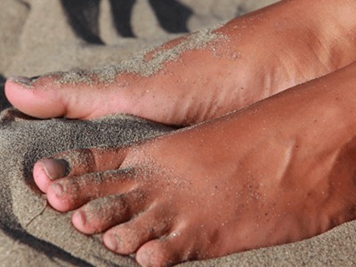 Cassandra’s Feet Play With The Sand