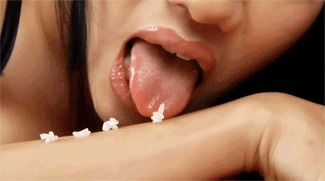 Giantess Jades Sexy Rice Tonguing Tease