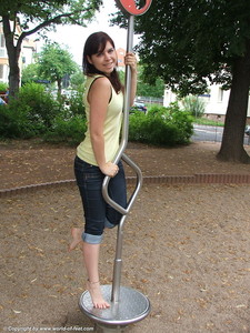 Posing In Sneakers Ankle Socks And Barefoot