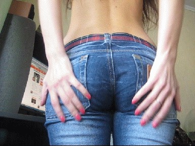Farting Butt In Fitting Jeans